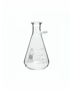 UNITED SCIENTIFIC 500 ml Borosilicate Filtering Flask with Heavy Duty Rim and Tabulation. Each