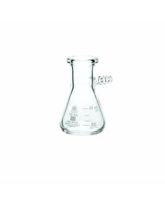 UNITED SCIENTIFIC 50 ml Borosilicate Filtering Flask with Heavy Duty Rim and Tabulation. 6/Pkg