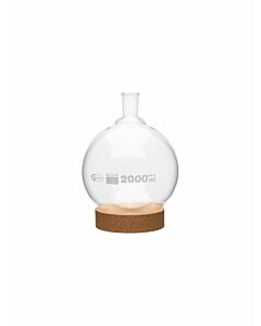 UNITED SCIENTIFIC 2000 ml Borosilicate RB Flask with 24/40 Joint