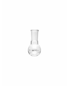 UNITED SCIENTIFIC 50 mL Borosilicate RB Flask with 24/40 Joint