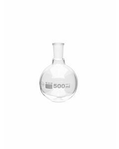 UNITED SCIENTIFIC 500 mL Borosilicate Rb Flask with 24/40 Joint