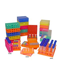 Rose BetterBox™ Storage Box with Hinged Lid, 81 x 1.5mL to 2.0mL Microtubes Pack of 5, Assorted Colors
