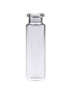 Rose 20mL Clear Glass 22.5x75mm. 20mm Beveled Edge. Rounded-Flat Bottom. Crimp Headspace Vial. 100pcs/pk.