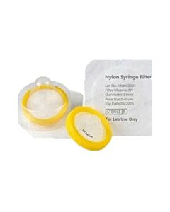 Rose Sterile 33mm Nylon Syringe Filter 0.45um with Outer Ring. 50pcs/pk.