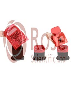 Rose BenchBin™ Benchtop Biohazard Bin, 1.5L, 7 x 5 x7in, 1/ea