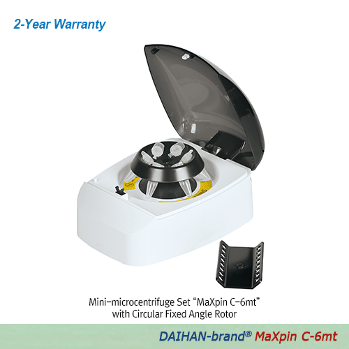 Daihan Mini-Microcentrifuge Set, “MaXpin C-6mt”, Max. 5,500 rpm, 120V