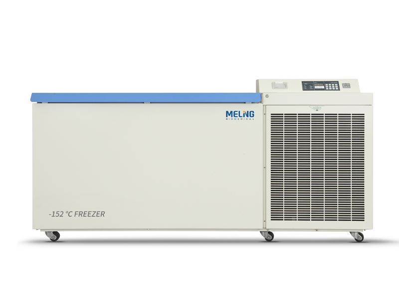 Meling Biomedical Cryogenic Freezer, -150℃, 258 L. Chest Type. Max Samples of 14,400 (16 Racks)
