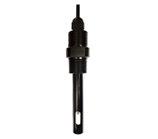 Jenco Conductivity Sensor, Stainless Steel (K=0.475, 3/4" Front, 10K ATC, 5m Cable, Tinned Leads)