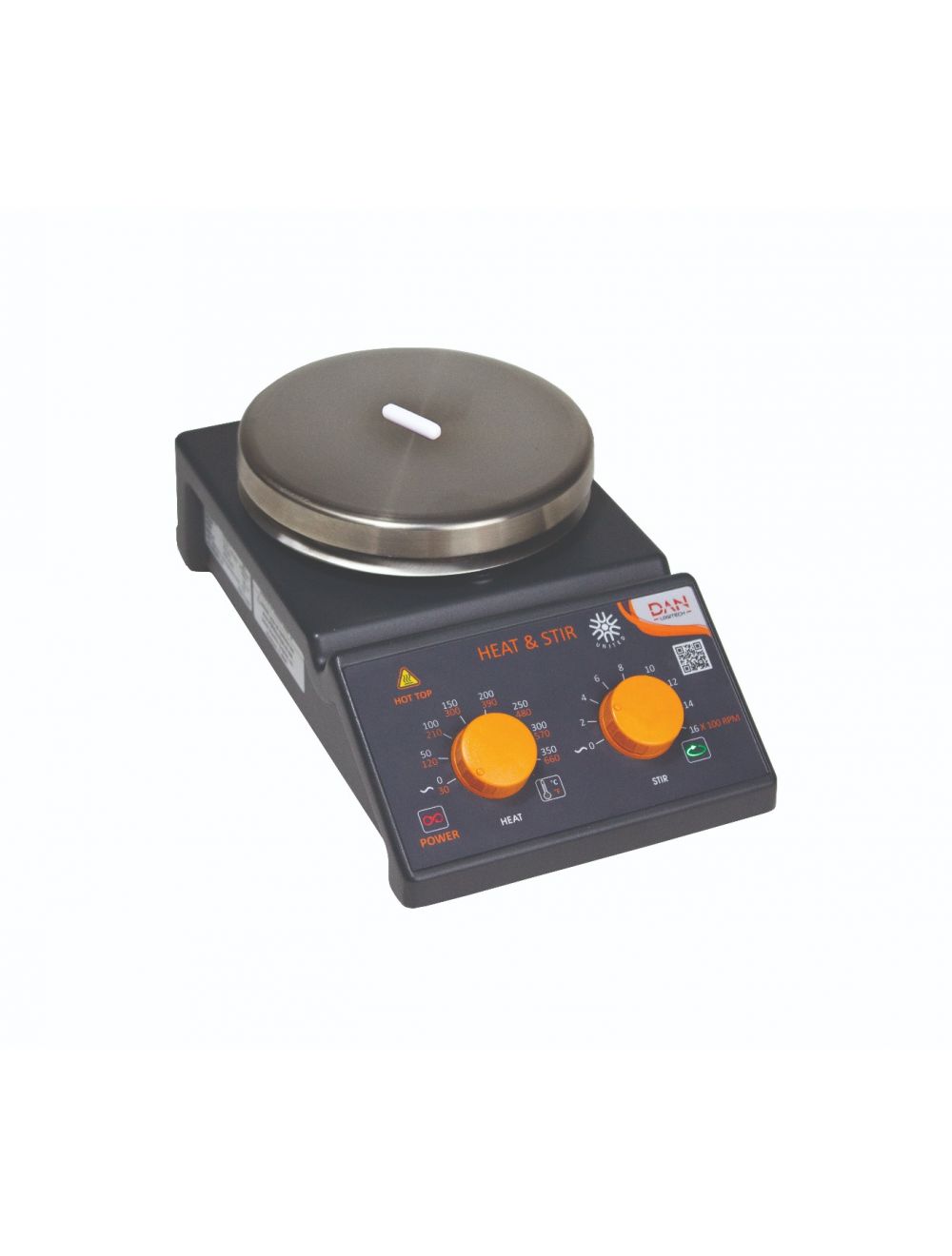 UNITED SCIENTIFIC Analog Hot Plate with Magnetic Stirrer CSA, 1600 RPM, 0-350°C