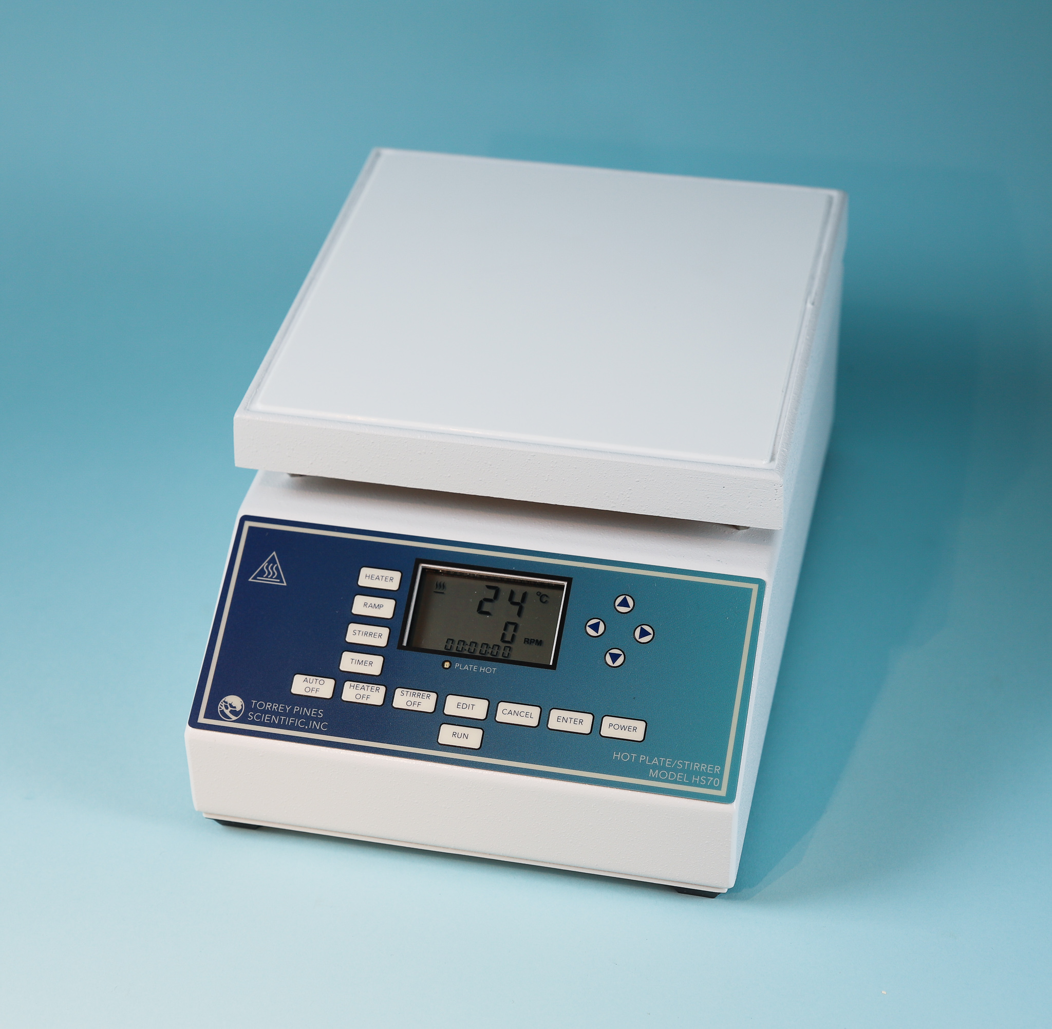 TORREYPINES Digital Corrosion Resistant Programmable Stirring Hot Plates, 115VAC. 8" Ceramic