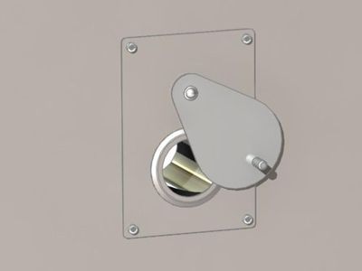 MEMMERT Entry port with 23 mm clear diameter, can be closed, standard position; left centre/centre for Incubators/Ovens