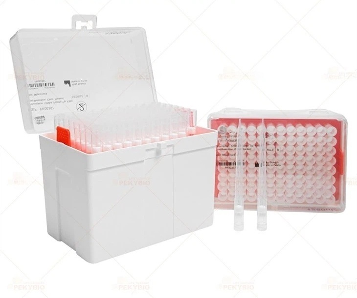 300uL Pipette Tip. Filter. Low Retention. Clear. Racked. Sterile, 96 pieces/rack. 10 racks/pack. Box/960