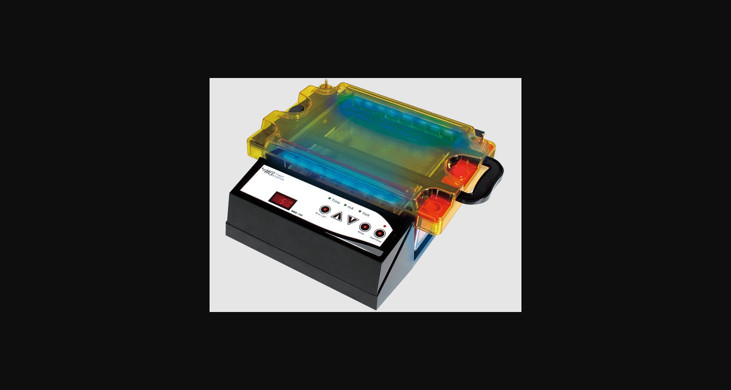 Major Science Safeblue Electrophoresis System, Including Safeblue Illuminator, Electrophoresis Gel Tanks, Amber Filter Lid, Image Enhancer Film and Red/Black Cable