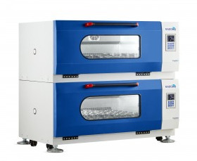 Radobio Dual Stacked Incubator Shaker with UV Sterilization, Button LCD Control Panel, 315L