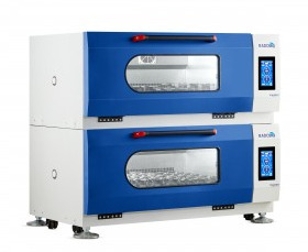 Radobio Dual Stacked Incubator Shaker with UV Sterilization, 7.0 inch LED Touch Operation Screen, 315L