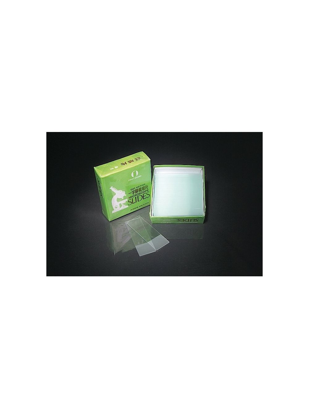 UNITED SCIENTIFIC Microscope Slides, Glass, Frosted Ends, 3" x 1", PK/72