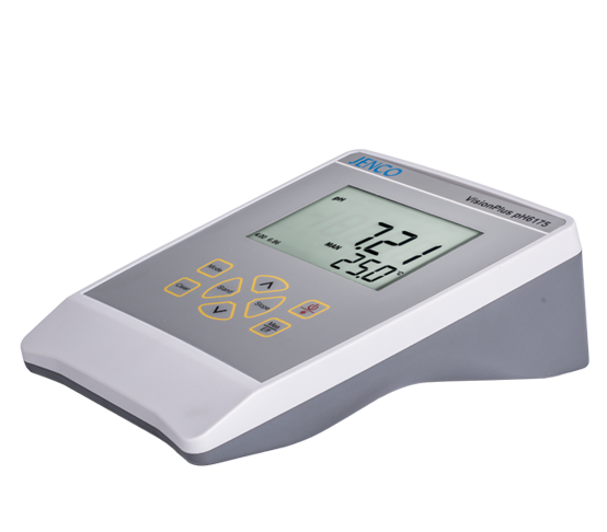 Jenco Benchtop pH Meter Kit, Includes 6175 Benchtop pH/Mv (ORP)/Temp Meter, 600P pH Electrode, 3-ft Cable, BNC Connector, Max Temp. 60 Deg. C, 6230AST Stainless Steel, 10k Ohm Thermistor, 8-Pin Din Connector