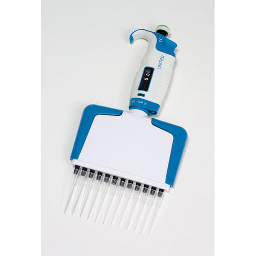 UNITED SCIENTIFIC 12 Channel Variable Volume Pipettor, 40-300 ml, 1µl Increments