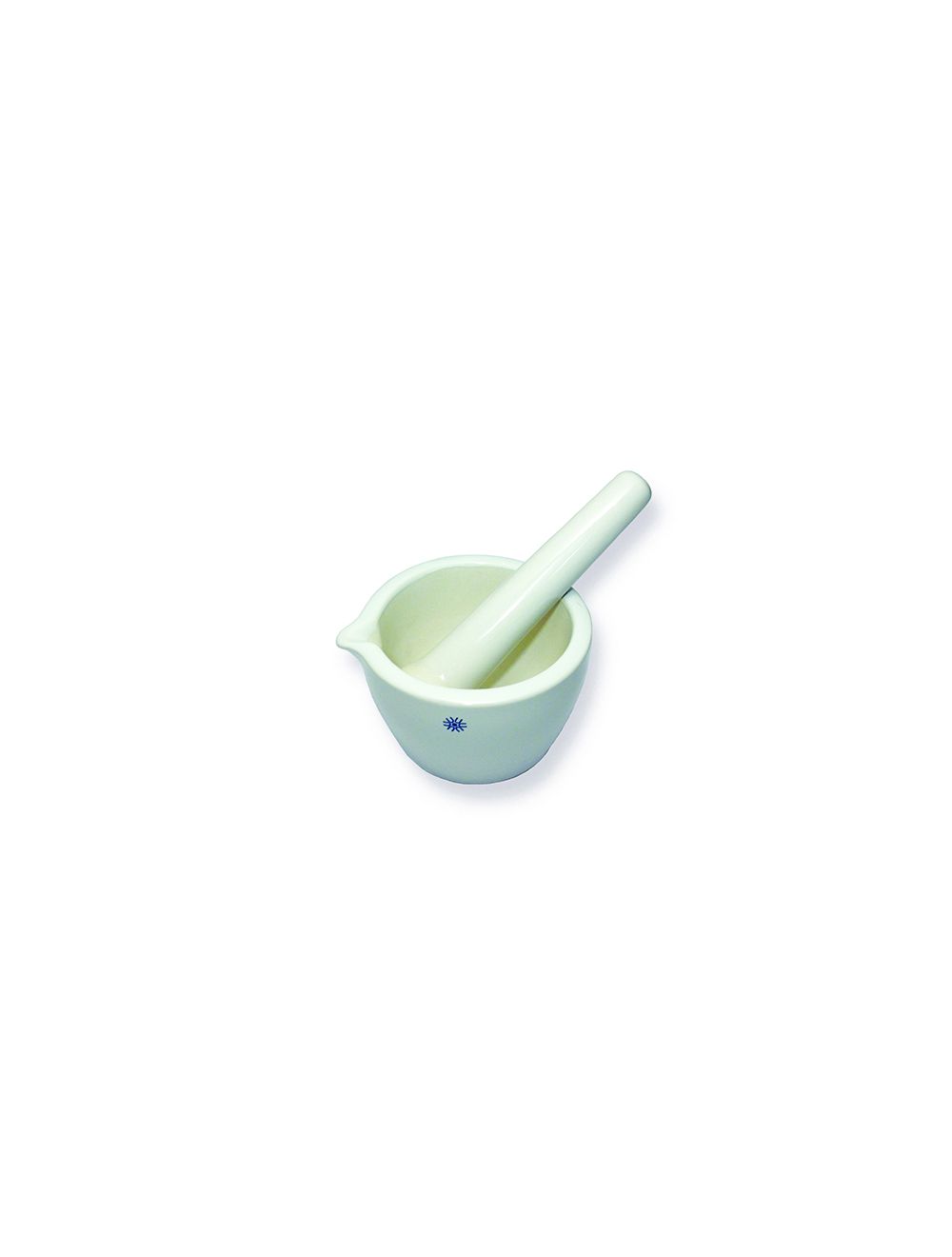 UNITED SCIENTIFIC Mortar & Pestle Set, Porcelain, Fully Glazed, 80ml
