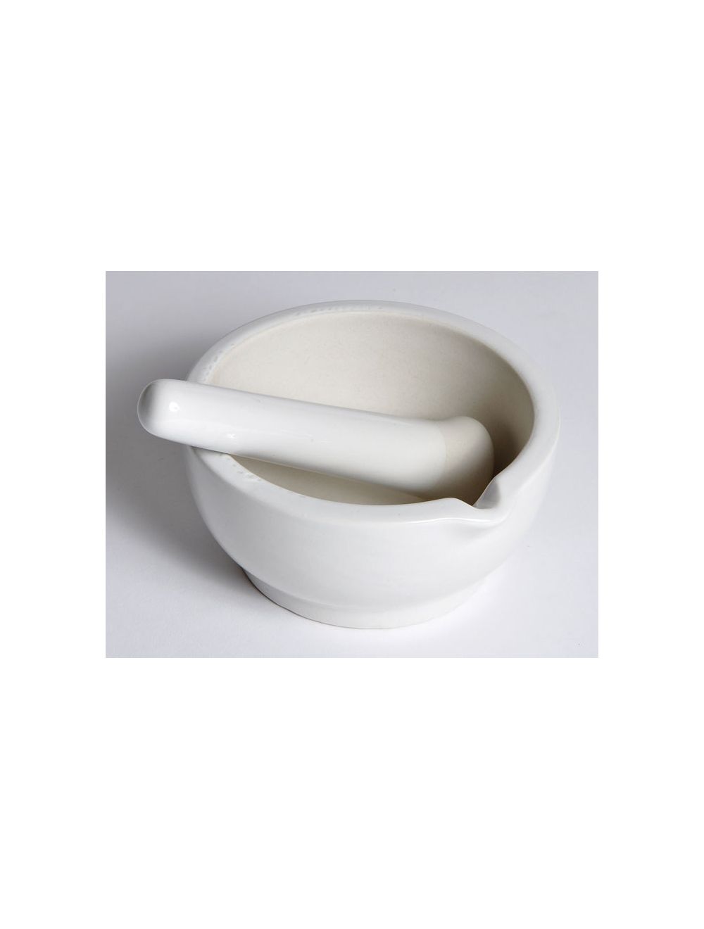 UNITED SCIENTIFIC Mortar & Pestle Set, Porcelain, Economy, 80mL