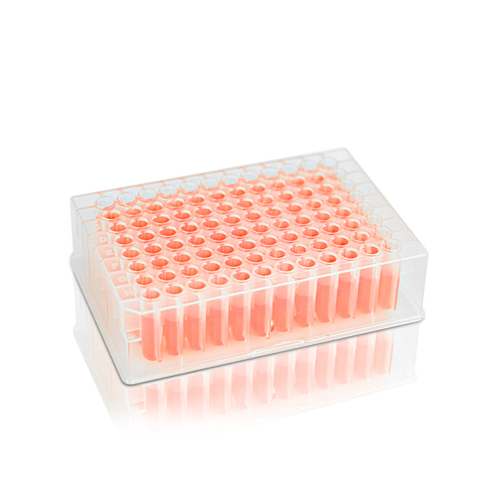 500uL Deep Well Plate. 96-Well. Square Well. V Bottom. Non-Sterile  10 pcs/bag. 10bags/carton