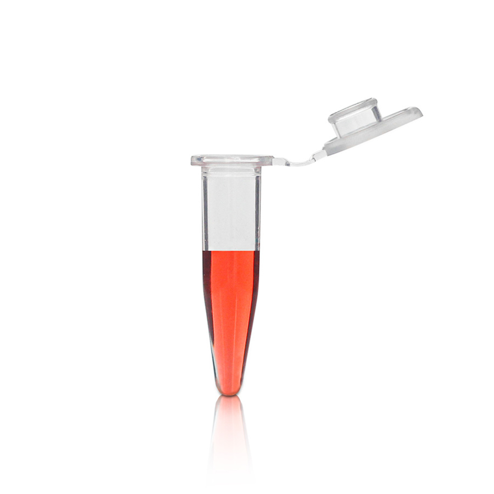 0.2mL Single PCR Tube with Attached Domed Cap. Clear. Non-Sterile 1000 pieces/bag.