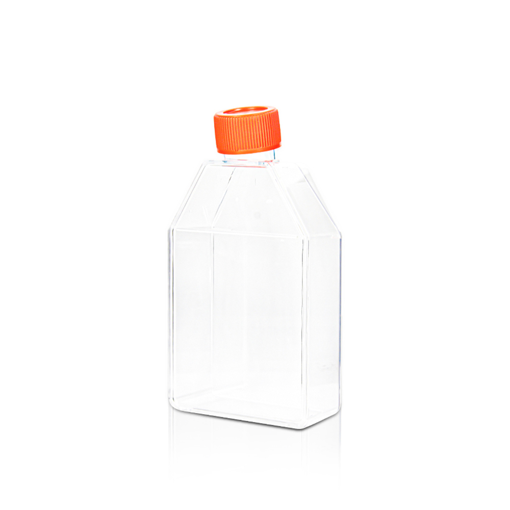 25cm2 Cell Culture Flask. 50mL. Vent Cap.  Tissue Culture (TC) Treated. Sterile 12 pieces/bag. 25bags/carton