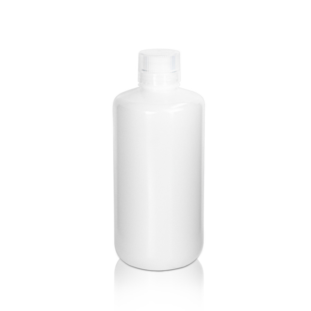 250mL HDPE Reagent Bottle and Cap. Narrow Mouth. Natural. Non-Sterile 20 pieces/bag. 10bags/carton