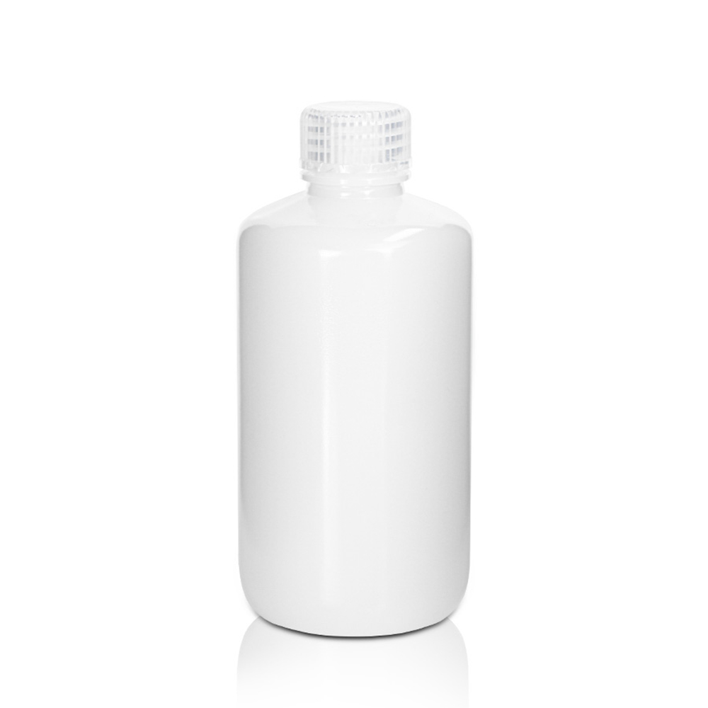 500mL HDPE Reagent Bottle and Cap. Narrow Mouth. Natural. Non-Sterile 10 pieces/bag. 10bags/carton