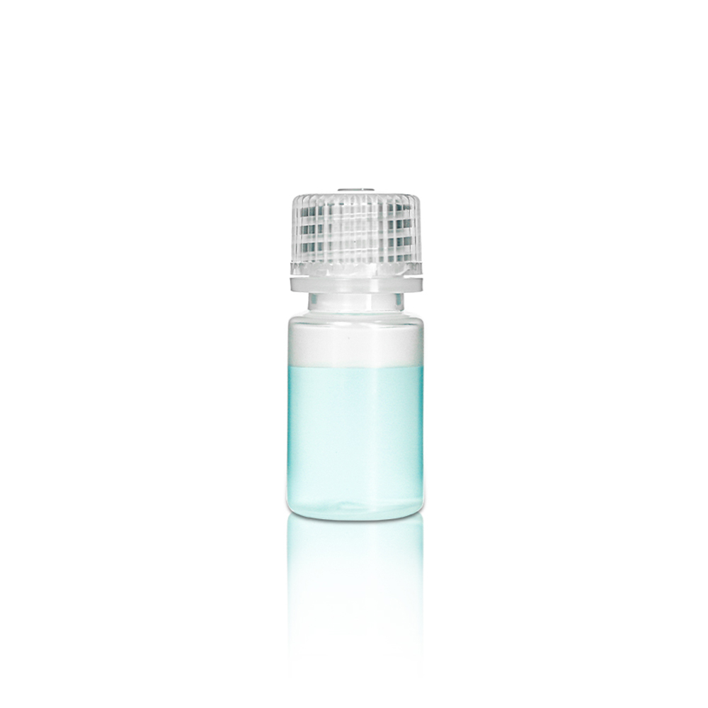 15mL PP Reagent Bottle and Cap. Wide Mouth. Translucent. Non-Sterile 100 pieces/bag. 10bags/carton
