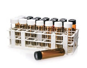 Rose PP Vial Rack for EPA VOA Vials White Color. 1pc/pk.
