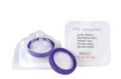 Rose Sterile 25mm PVDF Hydrophilic Syringe Filter 0.45um with Outer Ring.50pcs/pk.