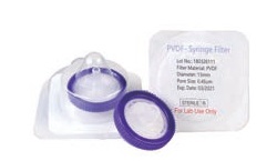Rose Sterile 25mm PVDF Hydrophobic Syringe Filter 0.45um with Outer Ring.50pcs/pk.
