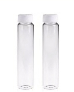 Rose 60mL Clear Glass Vial 24-400 White Open Top PP Screw Cap and Natural PTFE/White Silicone 3mm Thick Septa. Vial + Cap + Septa will be Pre-Assembled Together. 100pcs/pk.