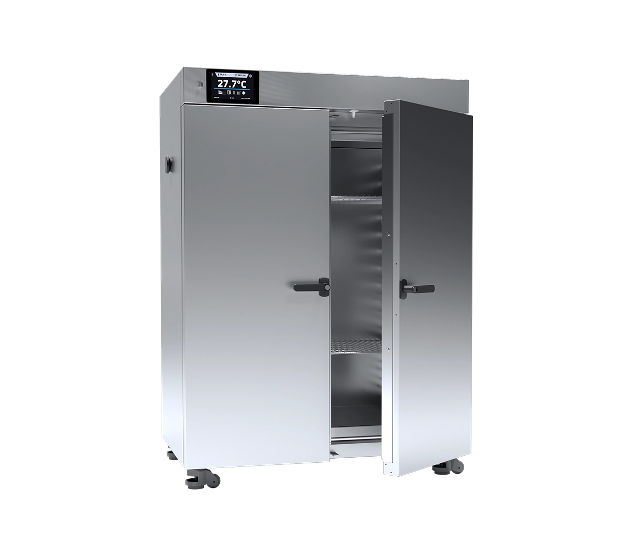 Pol-Eko SLW400 SMART Forced Air Oven, 424 Liter Volume. (14.97 cu. ft) 230 V 3-Phase, 60Hz stainless steel interior and Coated stainless-steel exterior. Dual – Bi-fold doors