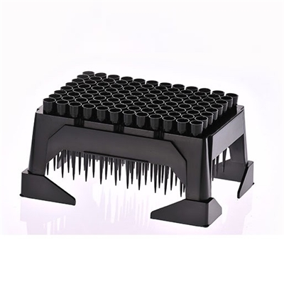 300μL Extra Long Liquid Level Sensing Filtered Pipette Tips for Hamilton-CO-RE, Hamilton STAR, STARlet, STARplus, NIMBUS. Barrier Conductive, Racked, Sterile, 5 Rack Strip Blister, 480/pk, 3840/cs.(235647)