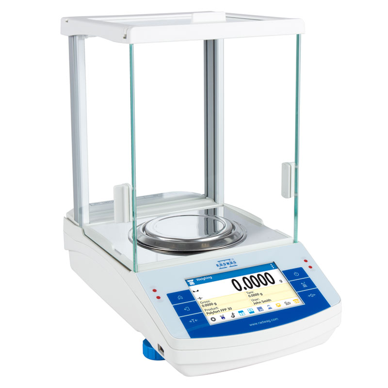 RADWAG AS 310.X2 Analytical Balance, 310 g, 10 mg, 0.1 mg