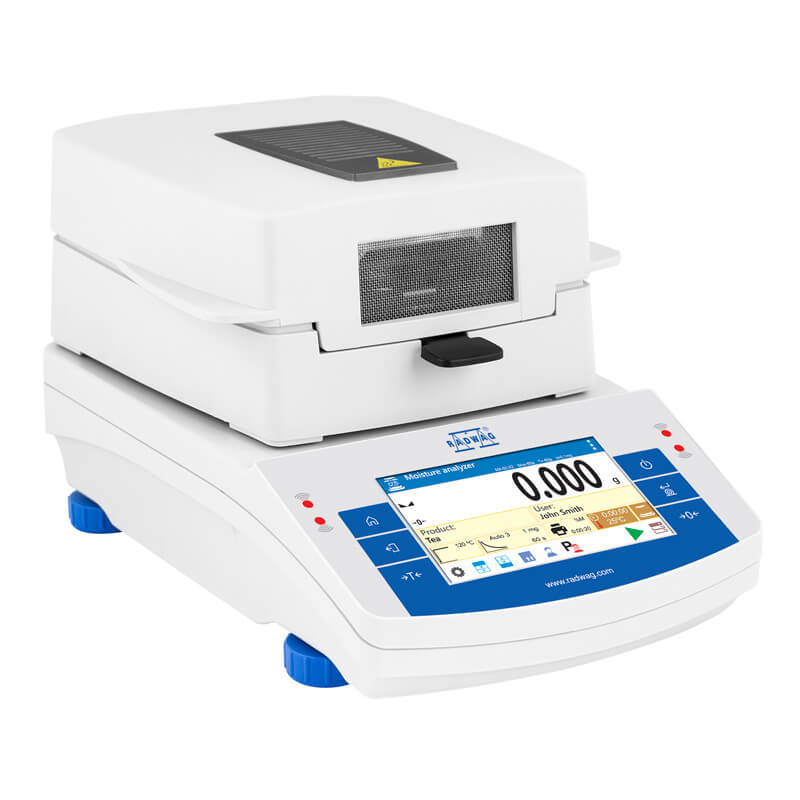 RADWAG MA 50.X2.IC.A.WH Moisture Analyzer, 50 g, 1 mg, -50 g