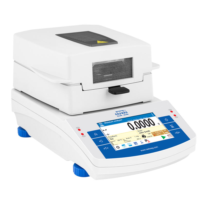 RADWAG MA 200/1.X2.IC.A.WH Moisture Analyzer, 200 g, 0.1 mg, -200 g