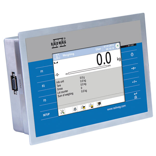 RADWAG PUE 7.1P Terminal, 215 x 156 x 120 mm